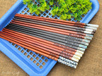 Custom Personalized Engraved Rosewood Chopsticks Set with Mother of Pearl Inlay