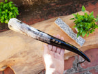 Personalized Natural Horn Shoe Horn – Length: 12.6 - 14 inch