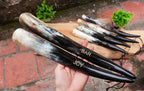 Personalized Natural Horn Shoe Horn – Length: 12.6 - 14 inch