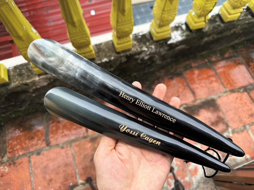 Personalized Natural Horn Shoe Horn – Length: 8.6 - 12 inch