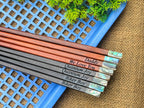 Custom Personalized Engraved Rosewood Chopsticks Set with Mother of Pearl Inlay